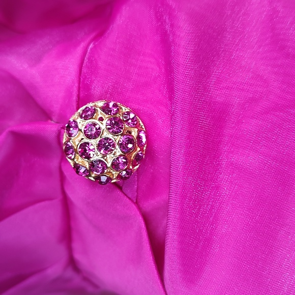 Michael Marcella Vintage 80s Fuschia Wrap Shirt - Picture 5 of 11